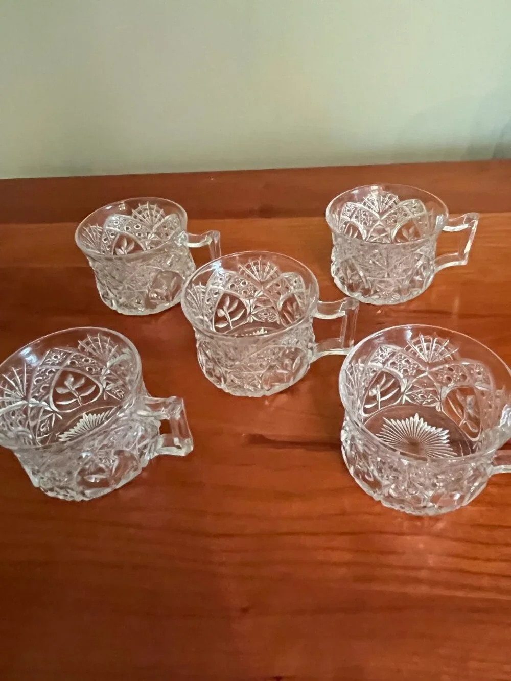 Set of 5 Rare Vintage Punch Cups
